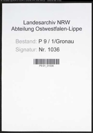 Heiratsregister Standesamt Gronau (Westf.)