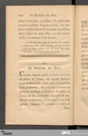21. Le Bonheur des Rois