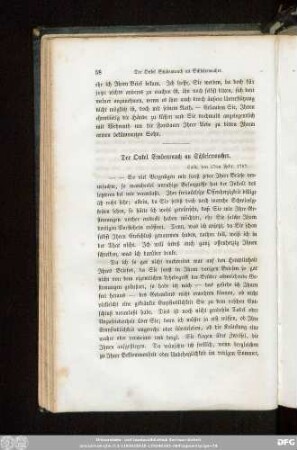 Der Onkel Stubenrauch an Schleiermacher. Halle, den 17ten Febr. 1787.