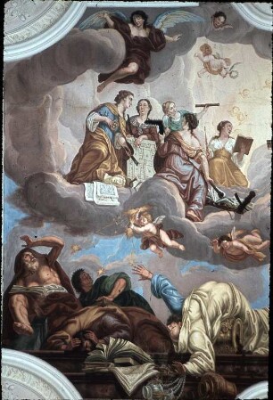 Allegorie der Ankunft des heiligen Benedikt auf dem Monte Cassino