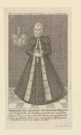 Margaretha von Zedwitz, geborene Kress; geb. 1507; gest. 1575