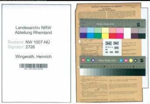 Entnazifizierung Heinrich Wingerath , geb. 06.12.1909 (Metzger)