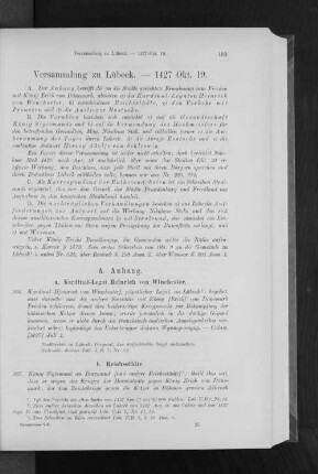 Versammlung zu Lübeck. - 1427 Okt. 19.