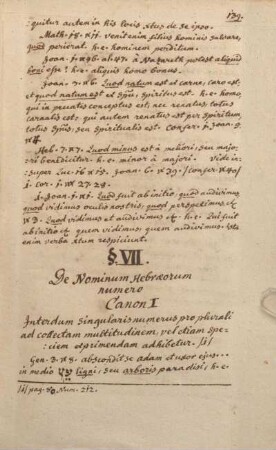 § VII. De Nominum Hebraeorum numero