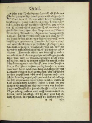 Urteil.