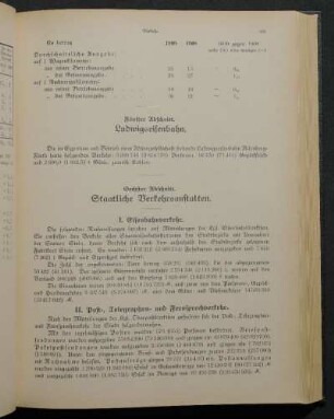 I. Eisenbahnverkehr.