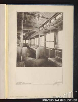 Teil VIII. Tafel 67. Wagen III. Klasse. Architekt: Alfred Grenander.