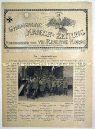 Kriegszeitung des VIII. Reserve-Korps von der Westfront