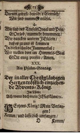 Am Psalm-Sontag [vielm.: Palm-Sonntag]