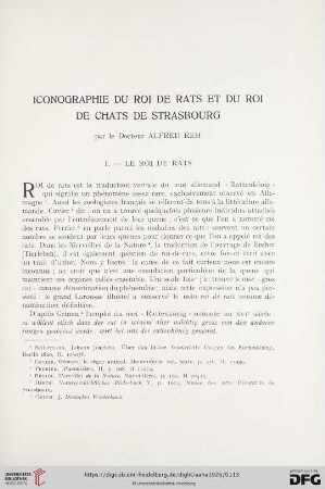 5: Iconographie du roi de rats et du roi de chats de Strasbourg