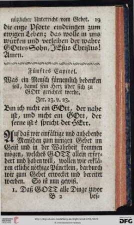 Fünftes Capitel