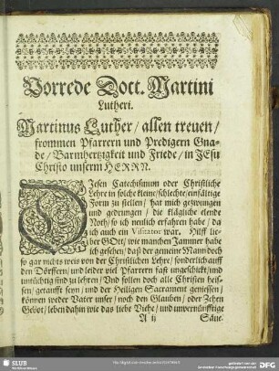 Vorrede Dott. Martini Lutheri