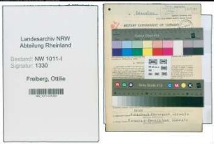 Entnazifizierung Ottilie Freiberg , geb. 15.02.1891 (Lehrerin)