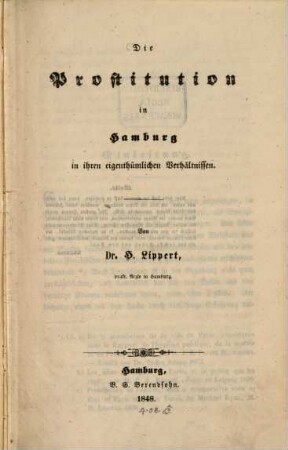 Die Prostitution in Hamburg