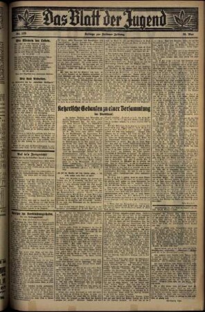 Dritte Ausgabe vom Mittwoch, den 28. Mai 1930.