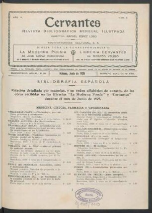 Bibliografía española