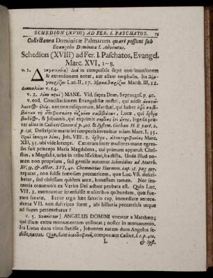 Schedion (XVIII) ad Fer. I. Paschatos. - Schedion (XXV) Fer. I. Pentecostes.