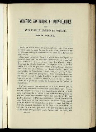 Variations Anatomiques et Morphologiques