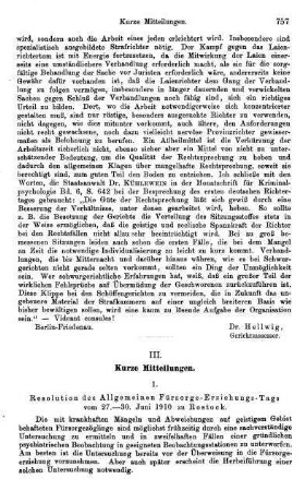757-759, III. Kurze Mitteilungen