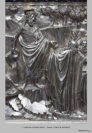 Silberaltar: Johannes der Täufer tauft die Menschenmassen