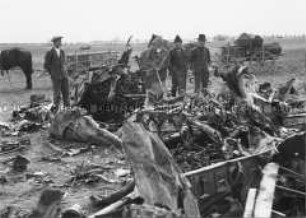 In Serbien abgeschossener englischer Bomber