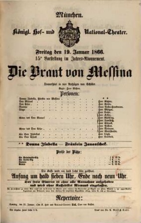 Königliches Hof- und Nationaltheater. 1866