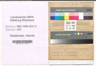 Entnazifizierung Wanda Weidemeier , geb. 02.12.1898 (Gastwirtin)