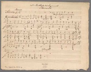 L'arrivée du régiment, V, pf (guit), C-Dur, Arr - BSB Mus.Schott.Ha 4437-4 : [caption title, recto] Die Rückkehr des Regiments // Romance