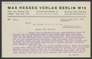 Brief an Alfred Einstein : 02.11.1925