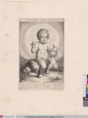 [Das segnende Christuskind; The infant Christ seated on a pillow, blessing]