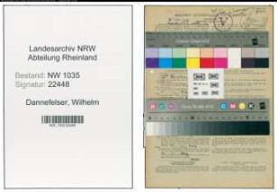 Entnazifizierung Wilhelm Dannefelser , geb. 30.04.1902 (Chemiker)