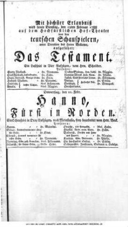 Das Testament