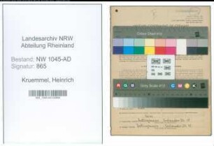 Entnazifizierung Heinrich Kruemmel , geb. 21.01.1900 (Arbeiter)