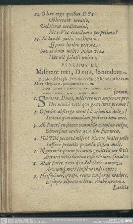 Psalmus LI. Miserere mei, Deus, secundum
