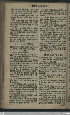 Der 145 Psalm