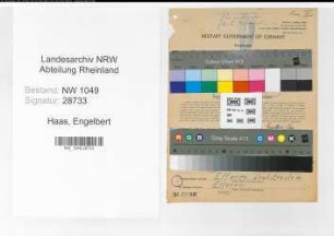Entnazifizierung Engelbert Haas , geb. 01.12.1883 (Bahnsekretaer)