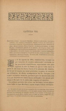 Capítulo VIII. Expedición á Samal ...