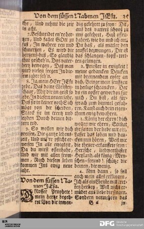 Von dem süssen Namen JEsu.