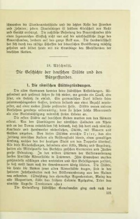18. Abschnitt. Die Geschichte der deutschen Städte und des Bürgerstandes
