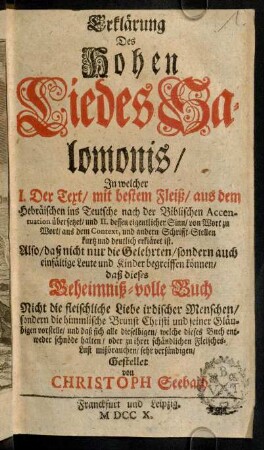 1r-499, Erklaerung des hohen Liedes Salomonis