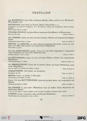 Textilien (Nr. 333-403)