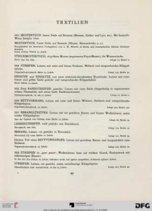 Textilien (Nr. 333-403)