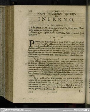 Locus Tricesimus Tertius De Inferno