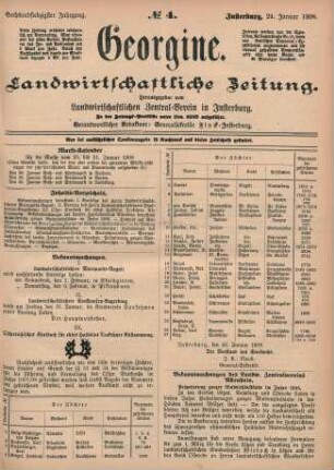 Sechsundsiebzigster Jahrgang. No. 4. Insterburg, 23. Januar 1908.