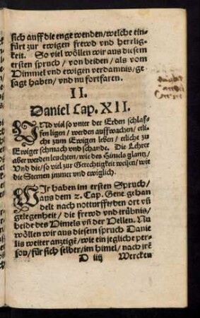 II. Daniel Cap. XII.