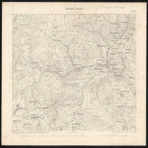 Äquidistantenkarte 152 : Section Zwota, 1876 : Section Zwota. - 1:25000. - Leipzig: Giesecke & Devrient, 1876. - 1 Kt.