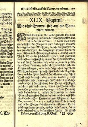 XLIX. Capitul. Wie diese Exempel sich auf die Vampiren reimen.