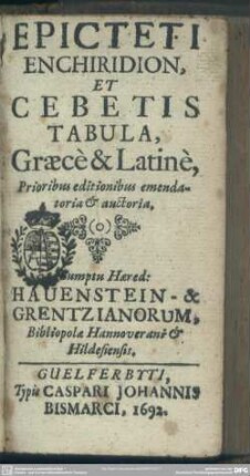 Epicteti Enchiridion
