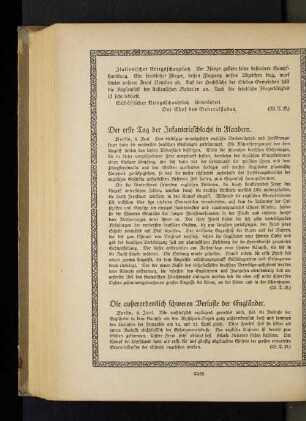 Die außerordentlich schweren Verluste der Engländer.
