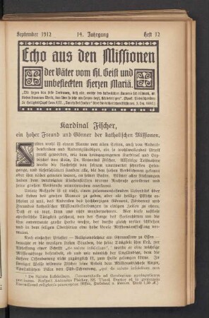 September 1912. Heft 12